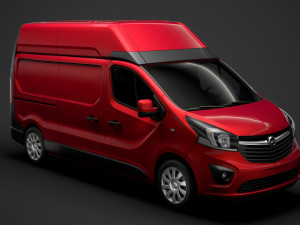 opel vivaro van l2h2 2018 3D Model