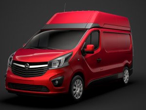 opel vivaro van l2h2 2018 Model 3D