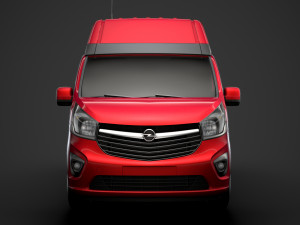 opel vivaro van l2h2 2018 Model 3D