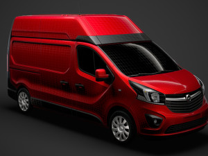 opel vivaro van l2h2 2018 Model 3D