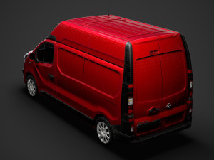 opel vivaro van l2h2 2018 Model 3D
