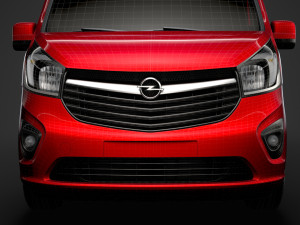 opel vivaro van l2h2 2018 Model 3D