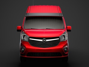 opel vivaro van l2h2 2018 Model 3D