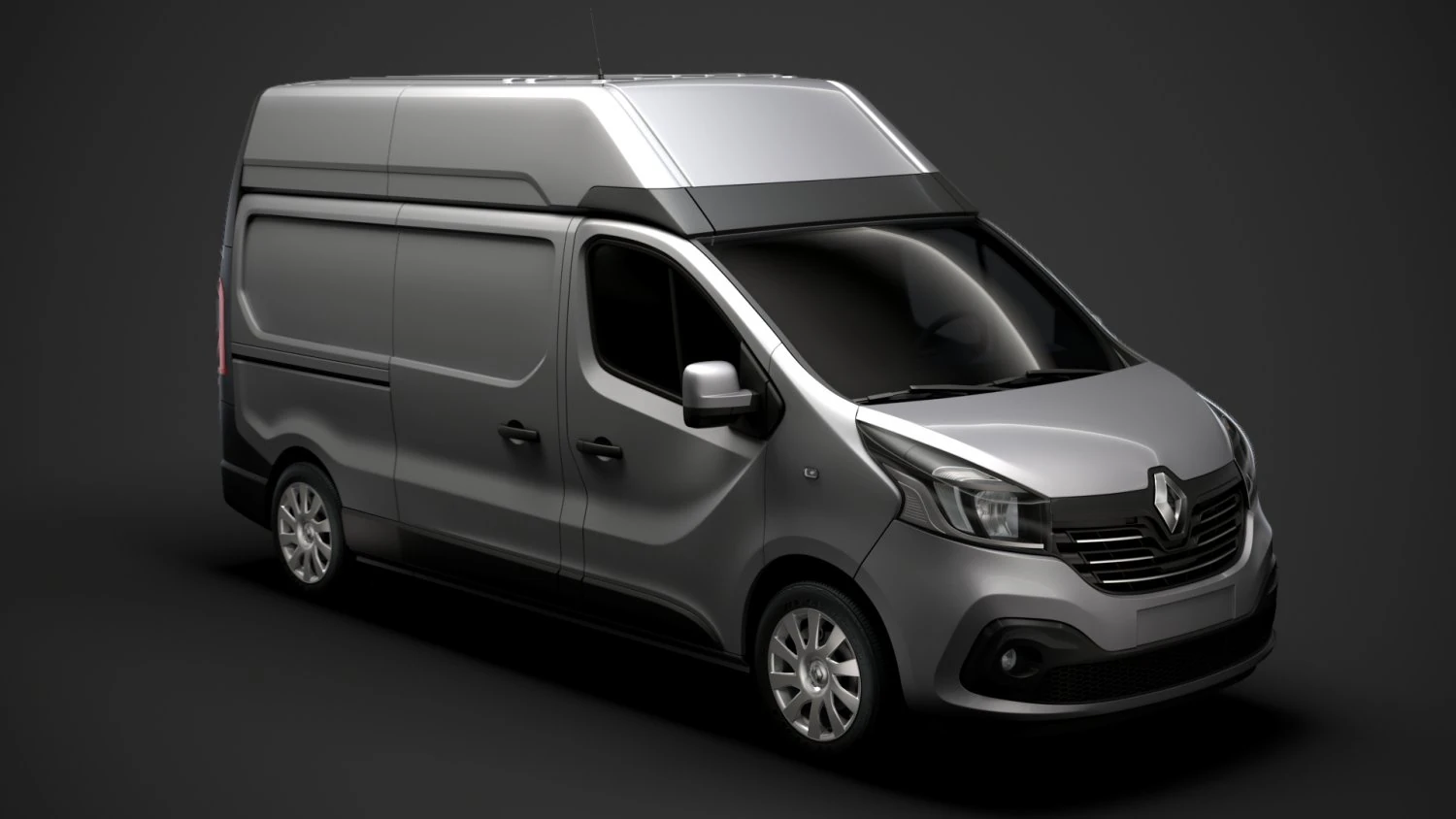 renault trafic van l2h2 2018 3D Model .c4d .max .obj .3ds .fbx .stl .blend