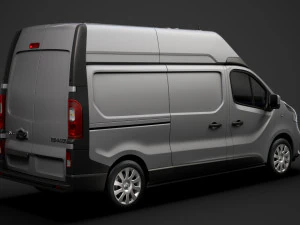 renault trafic van l2h2 2018 3D Model