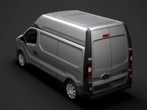 renault trafic van l2h2 2018 3D Model