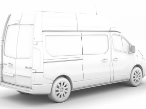 renault trafic van l2h2 2018 3D Model