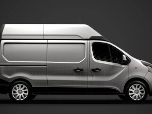 renault trafic van l2h2 2018 3D Model