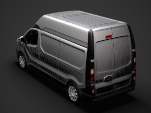 renault trafic van l2h2 2018 Modèle 3D