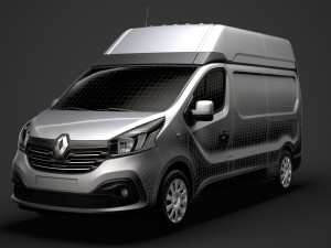renault trafic van l2h2 2018 Modèle 3D