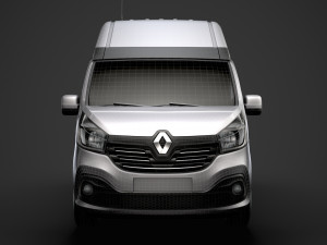 renault trafic van l2h2 2018 Modèle 3D