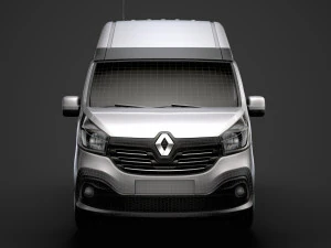 renault trafic van l2h2 2018 3D Model