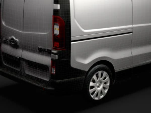renault trafic van l2h2 2018 3D Model