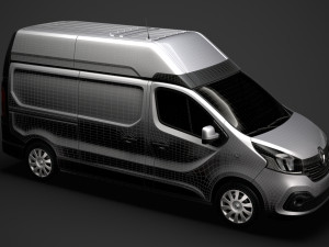 renault trafic van l2h2 2018 Modèle 3D