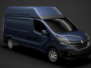 renault trafic van l2h2 2020 3D Model