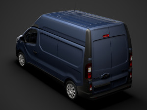 renault trafic van l2h2 2020 3Dモデル