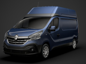 renault trafic van l2h2 2020 3Dモデル
