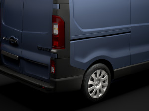 renault trafic van l2h2 2020 3Dモデル