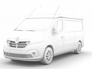 renault trafic van l2h2 2020 3Dモデル
