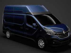 renault trafic van l2h2 2020 3Dモデル