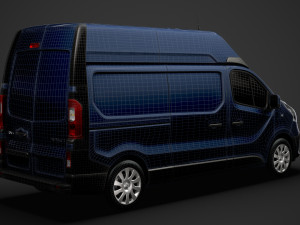 renault trafic van l2h2 2020 3Dモデル