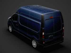 renault trafic van l2h2 2020 3Dモデル
