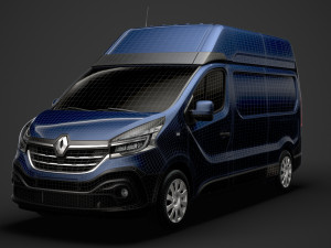 renault trafic van l2h2 2020 3Dモデル