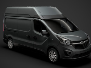 vauxhall vivaro van l2h2 2018 3D Model