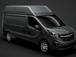 vauxhall vivaro van l2h2 2018 Modèle 3D
