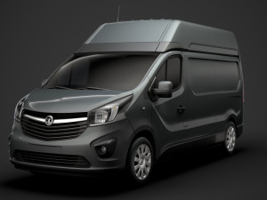 vauxhall vivaro van l2h2 2018 Model 3D