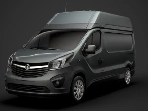 vauxhall vivaro van l2h2 2018 Modèle 3D