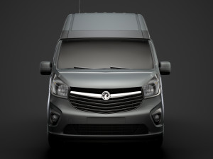 vauxhall vivaro van l2h2 2018 Model 3D