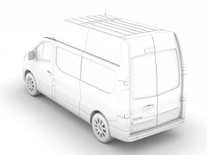 vauxhall vivaro van l2h2 2018 Modèle 3D