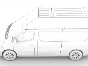 vauxhall vivaro van l2h2 2018 Modèle 3D