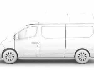 vauxhall vivaro van l2h2 2018 Modèle 3D