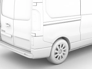 vauxhall vivaro van l2h2 2018 Modèle 3D