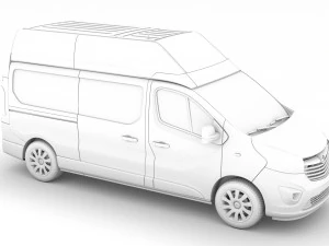vauxhall vivaro van l2h2 2018 Modèle 3D