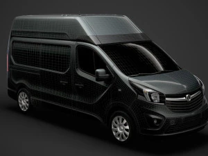 vauxhall vivaro van l2h2 2018 Modèle 3D