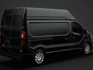 vauxhall vivaro van l2h2 2018 Modèle 3D
