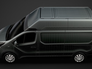 vauxhall vivaro van l2h2 2018 Model 3D