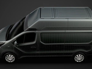 vauxhall vivaro van l2h2 2018 Modèle 3D