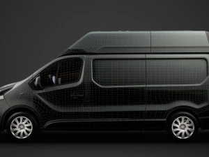 vauxhall vivaro van l2h2 2018 Modèle 3D