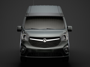 vauxhall vivaro van l2h2 2018 Model 3D
