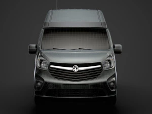 vauxhall vivaro van l2h2 2018 Modèle 3D