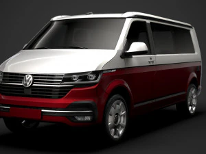 vw california lwb t61 2020 3D Model