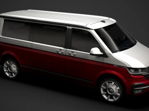 vw california lwb t61 2020 3D Model