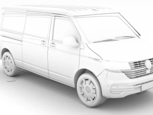 vw california lwb t61 2020 3D Model