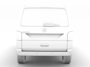 vw california lwb t61 2020 3D Model