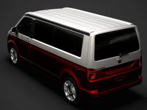vw california lwb t61 2020 3D Model