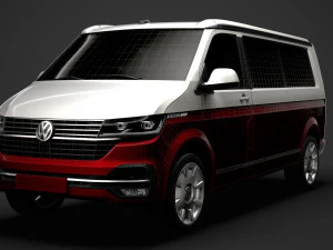 vw california lwb t61 2020 3D Model